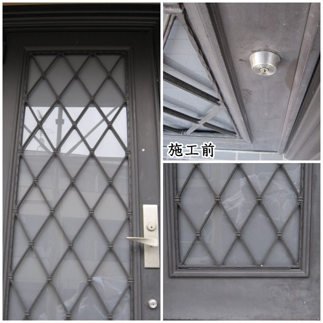 スチール 玄関ドア 施工前 スチール 玄関ドア 施工前
