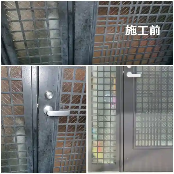 スチールドア塗替え　施工前