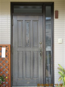 AICA(アイカ)木製玄関ドア 塗装前 AICA(アイカ)木製玄関ドア 塗装前