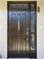 木製玄関ドア　AICK（アイカ）再塗装・塗替え