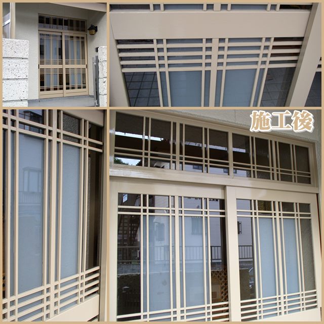 木製玄関引き戸 施工後 木製玄関引き戸 施工後