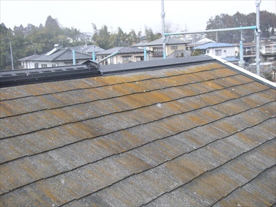 施工前 スレート屋根 塗替え 塗装 施工前 スレート屋根 塗替え 塗装