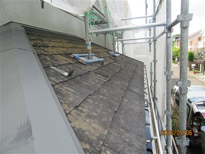 施工前 スレート屋根 塗替え 塗装 施工前 スレート屋根 塗替え 塗装