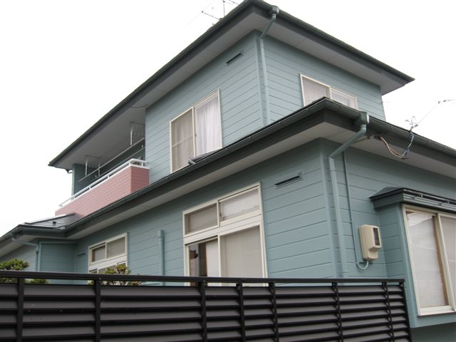 変性無機塗料　ダイヤスーパーセランマイルド　施工後