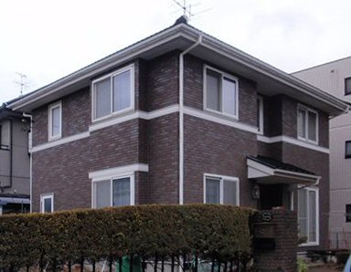 施工前 外壁磁気タイルクリヤー ダイングラッシーSIクリヤー 施工前 外壁磁気タイルクリヤー ファングラッシーSIクリヤー