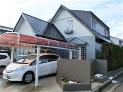 施工後　シリコン塗料　ファインシリコンフレッシュ