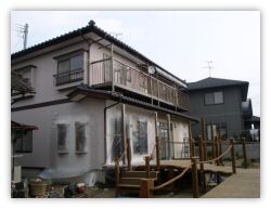 施工後　セラミックシリコン樹脂塗料　水性セラミシリコン